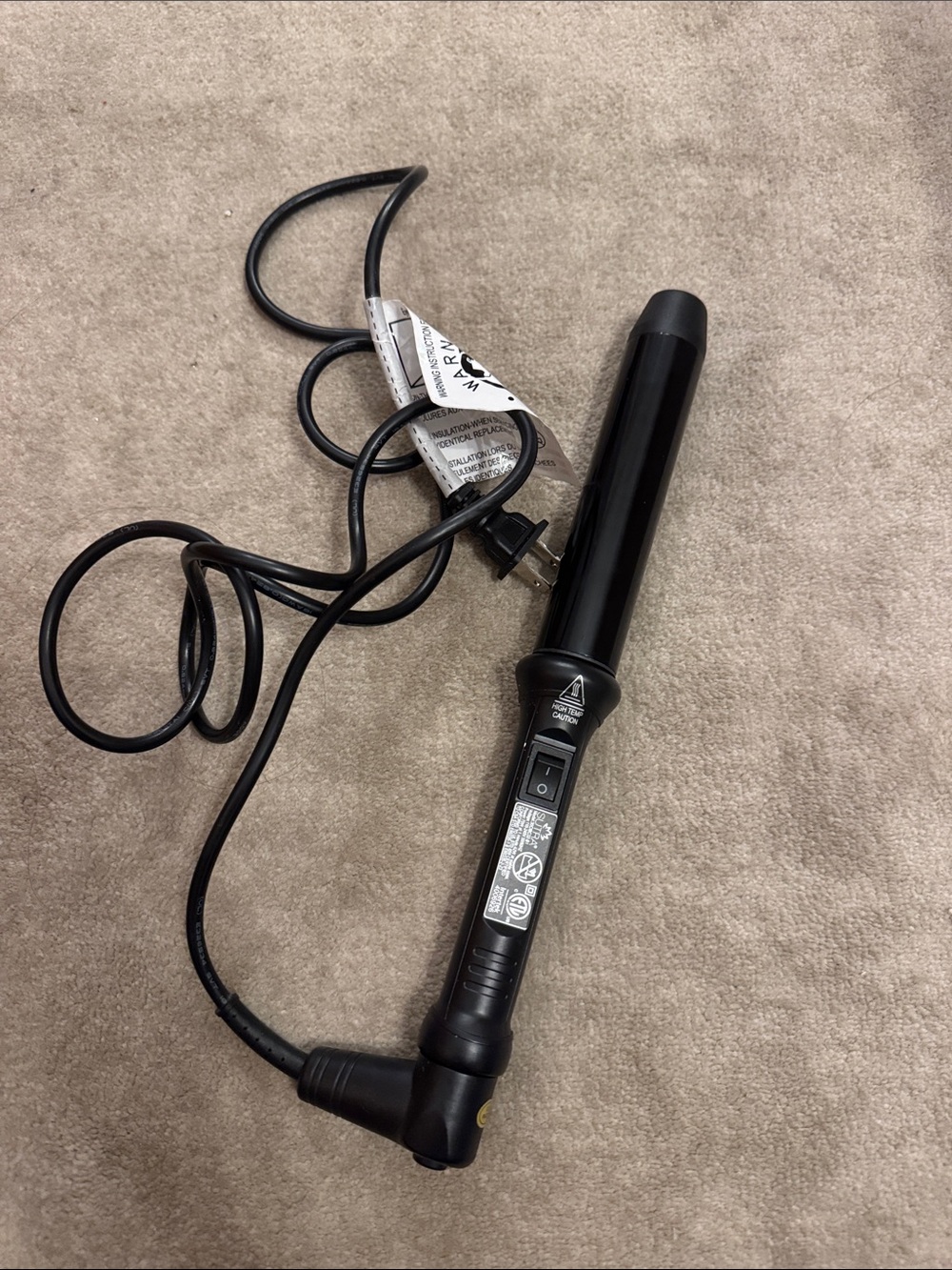 One inch curling wand